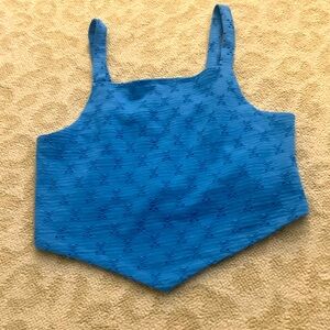 ZARA blue fancy top size girls 10 worn once withought tags perfect condition